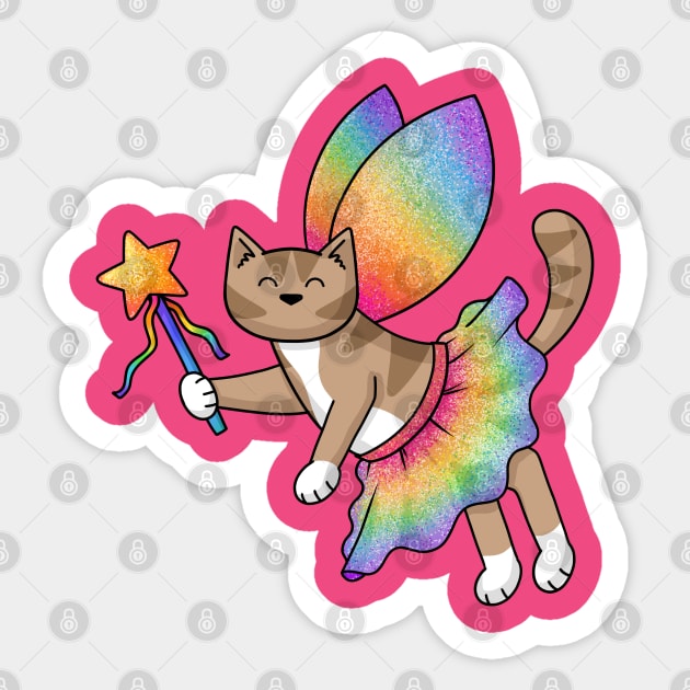 Fairy Cat Sticker by Doodlecats 